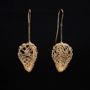 9ct Gold Lace Lantern Diamond Earrings